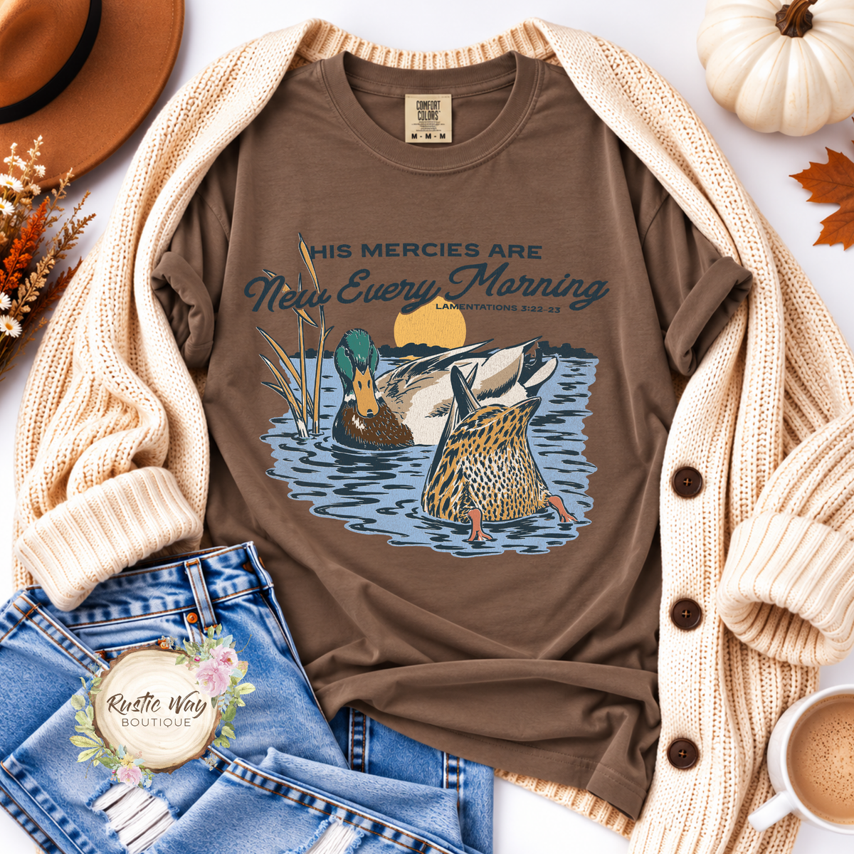 His Mercies Are New Every Morning Duck Short/Long Sleeve Shirt