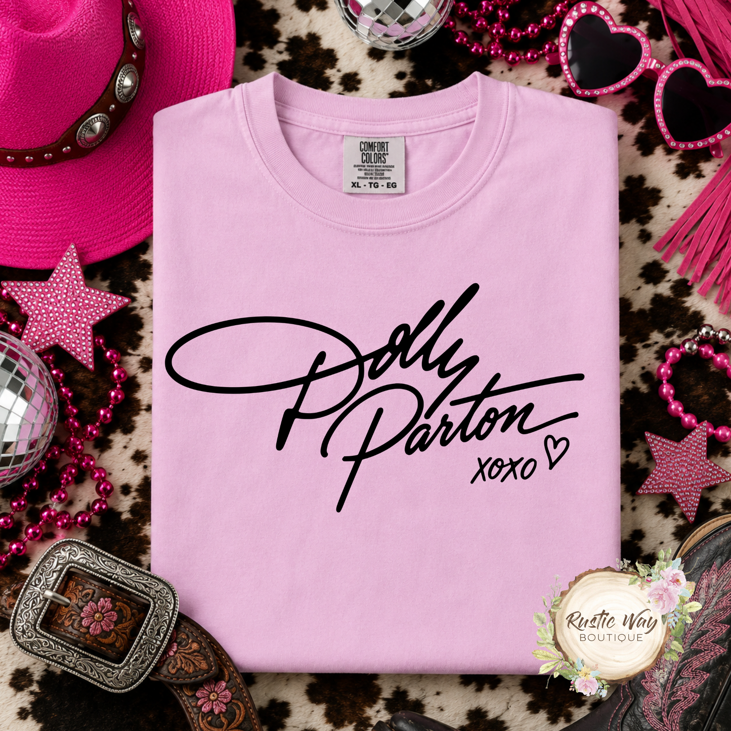 Dolly Parton XOXO Signature T Shirt (Youth & Adult)