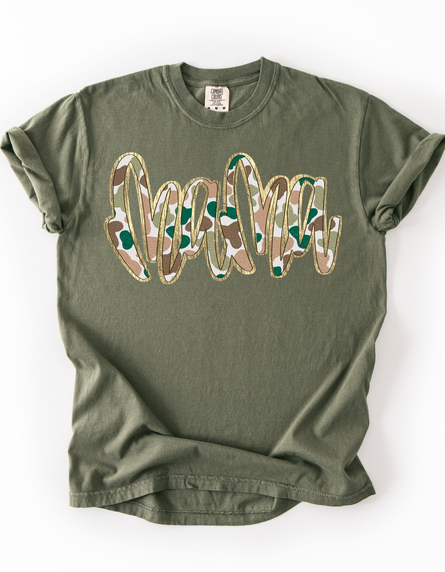 Mama Camo Print Short or Long Sleeve T Shirt
