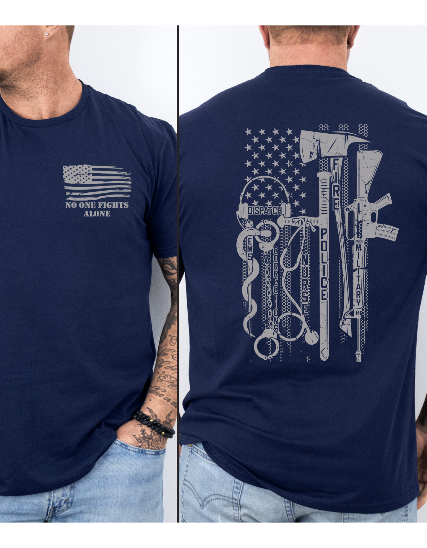 No One Fights Alone T Shirt, Sweatshirt, or Hoodie