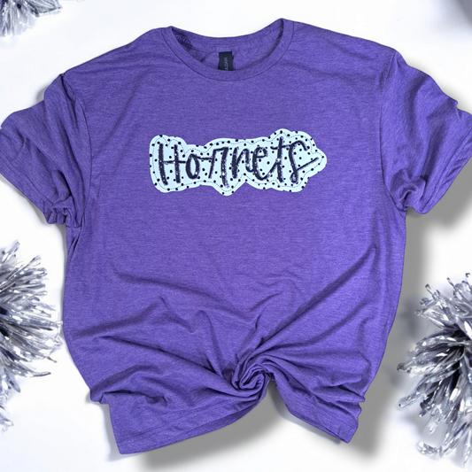 Hornets Dot & Faux Glitter T shirt