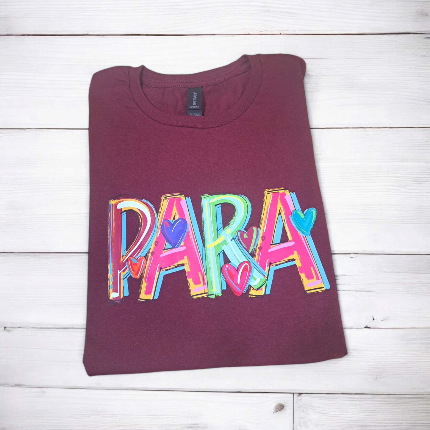 Para Colorful Doodle T shirt