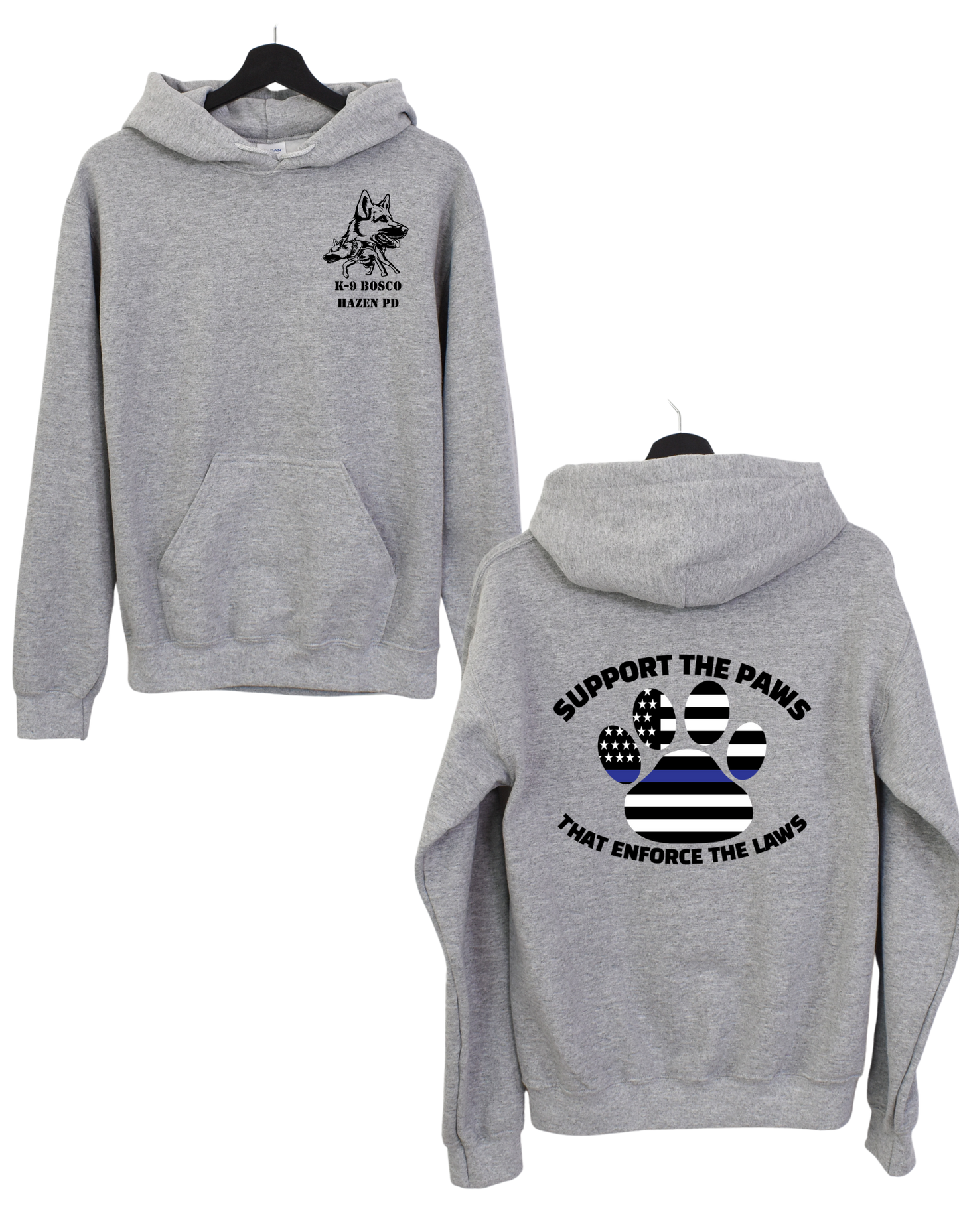 Support the Paws K-9 Bosco Hoodie