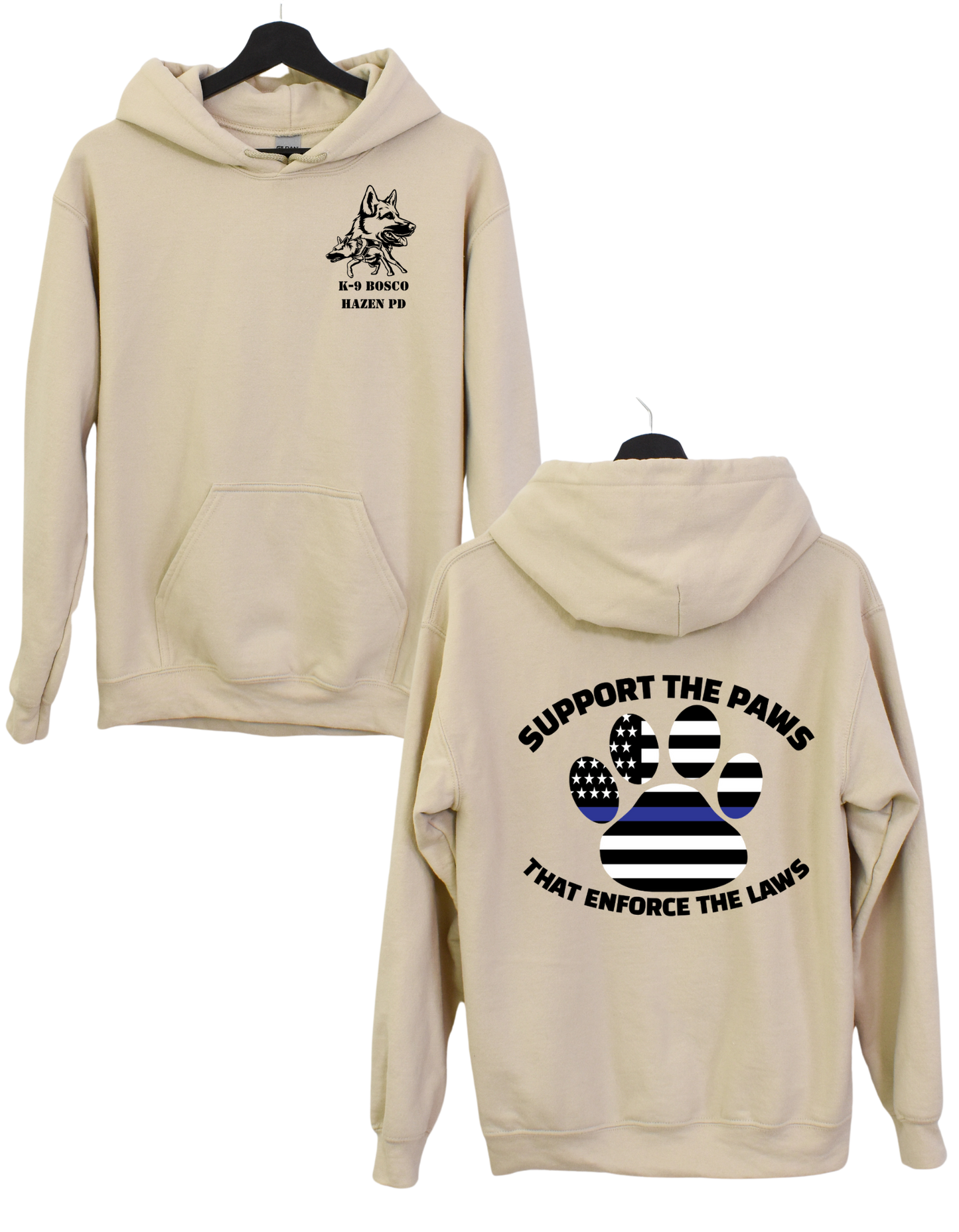 Support the Paws K-9 Bosco Hoodie