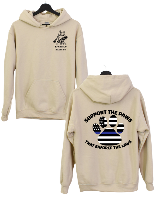 Support the Paws K-9 Bosco Hoodie