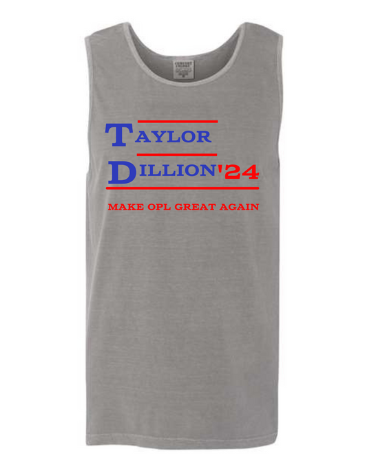 Taylor-Dillion Make OPL Great Again tank top