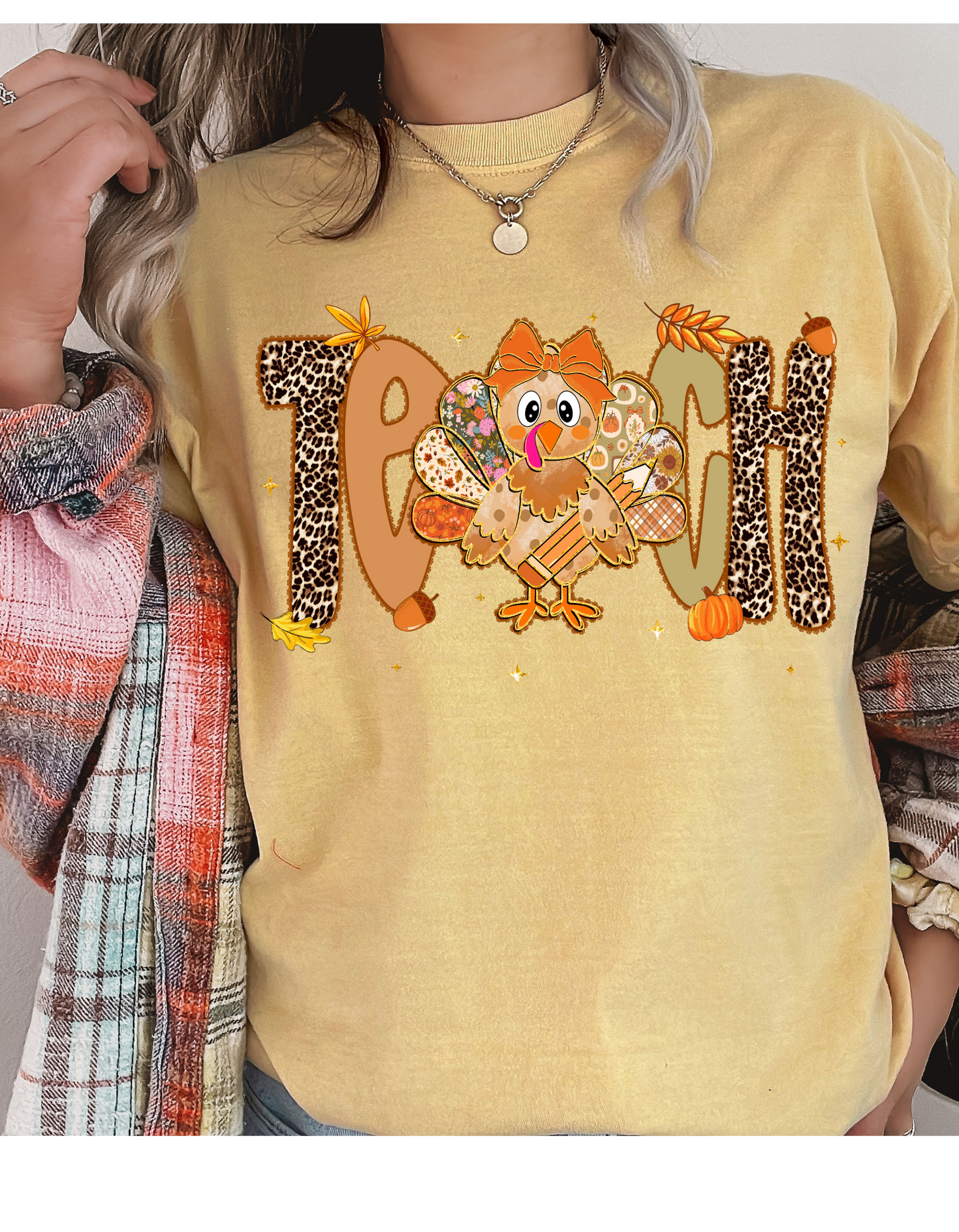 Teacher Turkey Short or Long Sleeve T Shirt