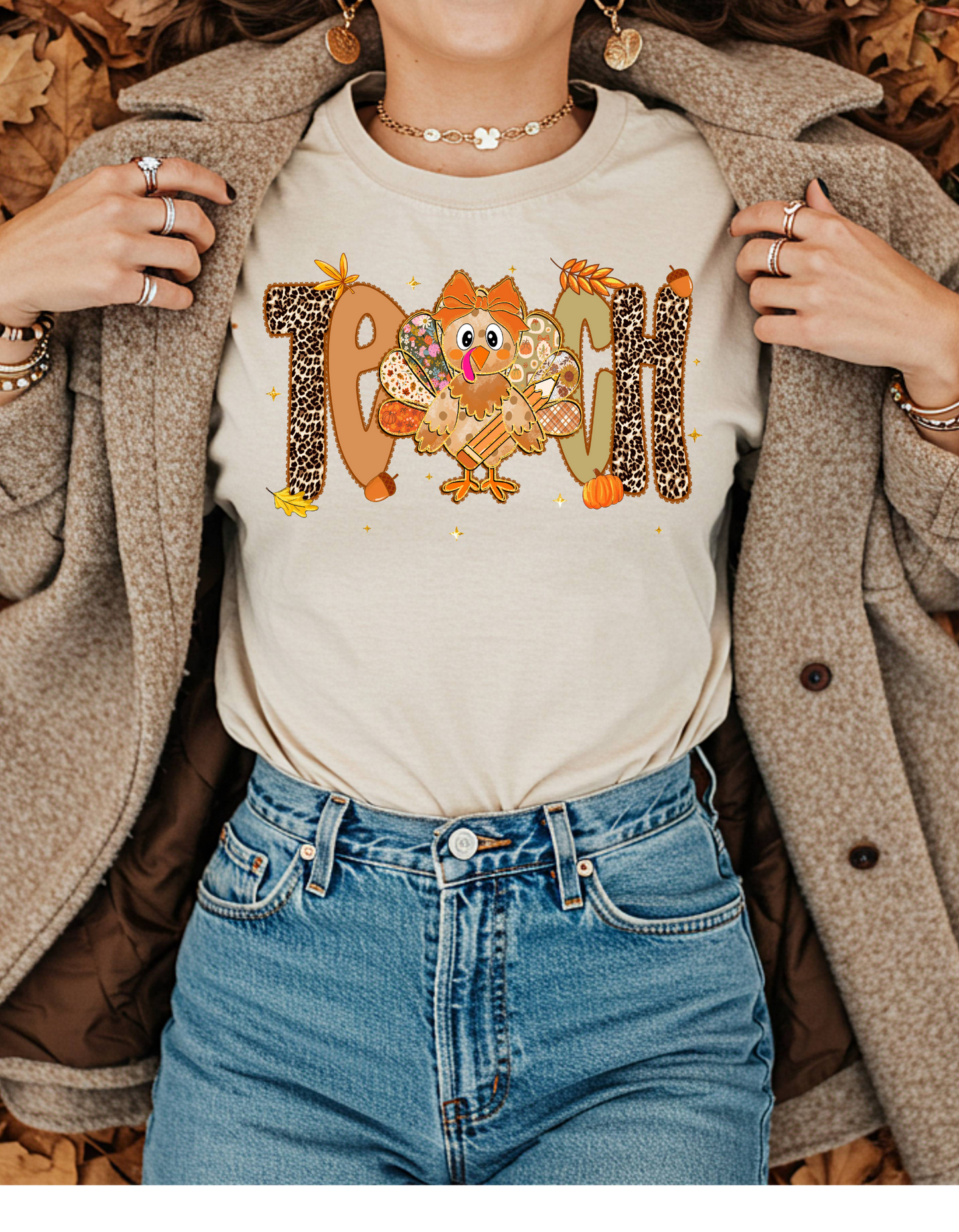 Teacher Turkey Short or Long Sleeve T Shirt