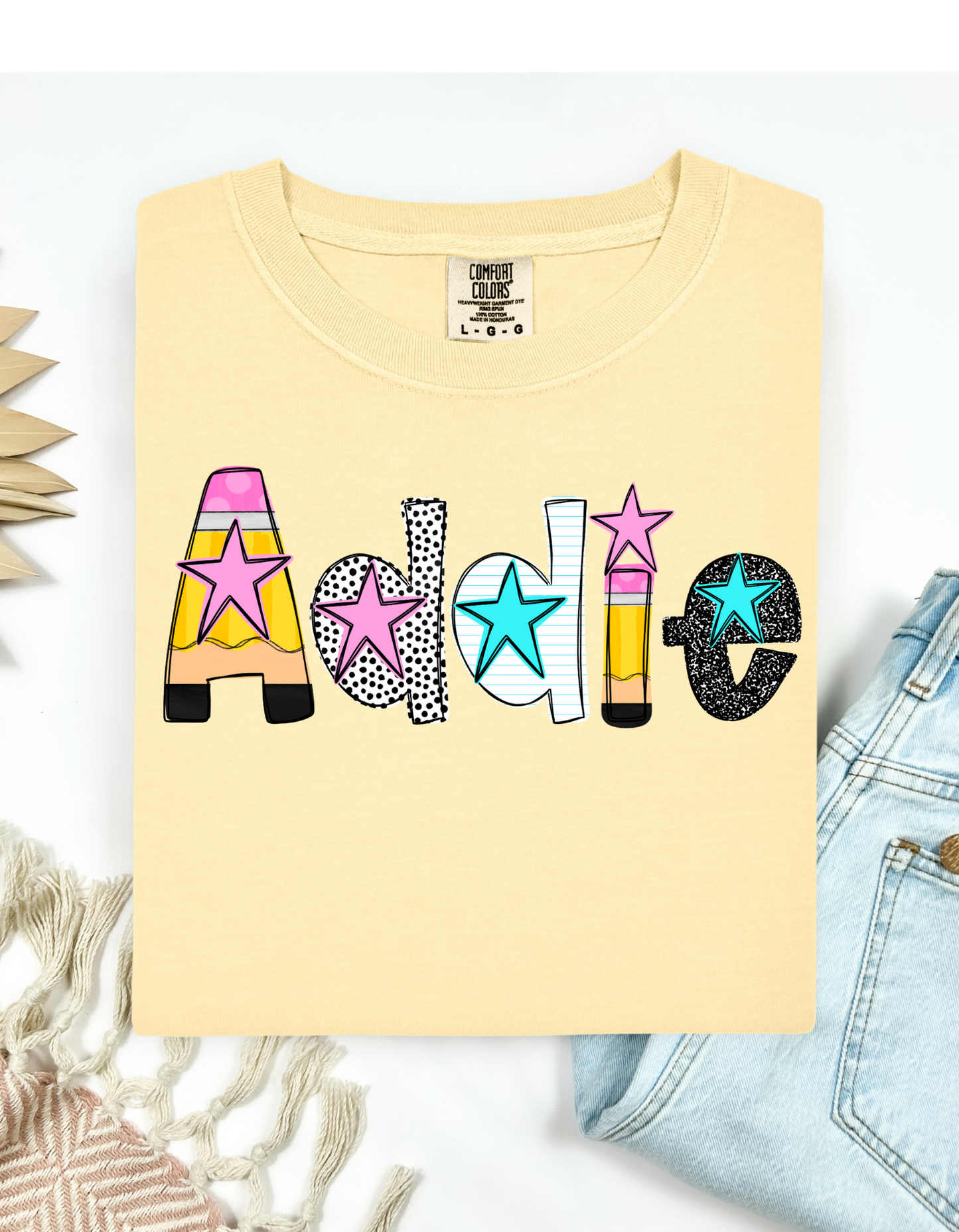 Personalized School T Shirt Font 1 (youth)