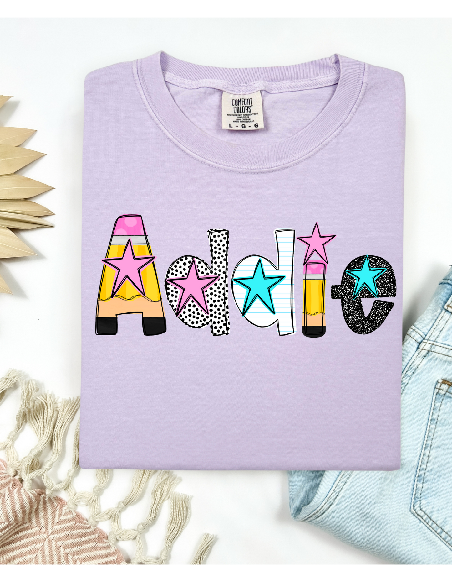 Personalized School T Shirt Font 1 (youth)