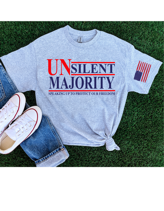 Unsilent Majority -Speaking Up To Protect Our Freedom T Shirt