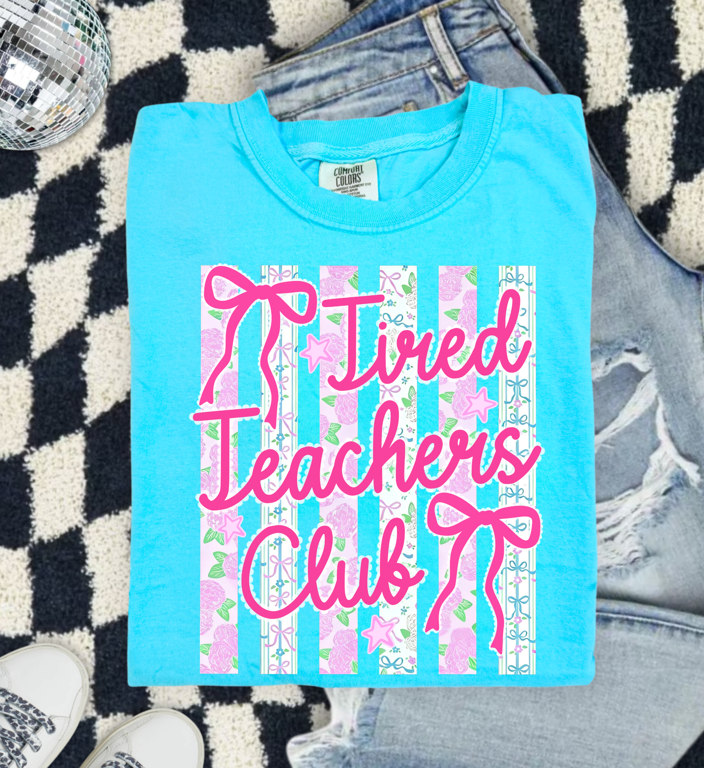 Tired Teachers Club T Shirt