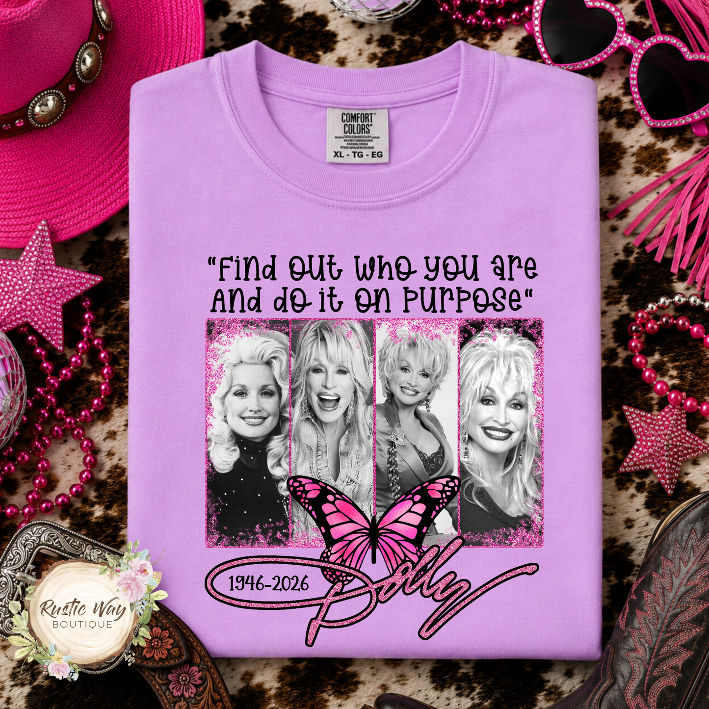 Find Out Who You Are and Do It On Purpose Dolly Memorial T Shirt (Youth & Adult)