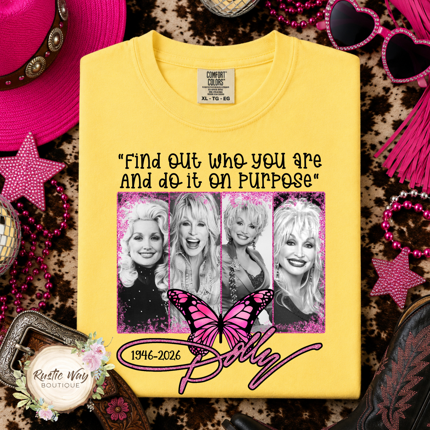 Find Out Who You Are and Do It On Purpose Dolly Memorial T Shirt (Youth & Adult)