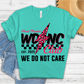 We Do Not Care Club Bolt T Shirt