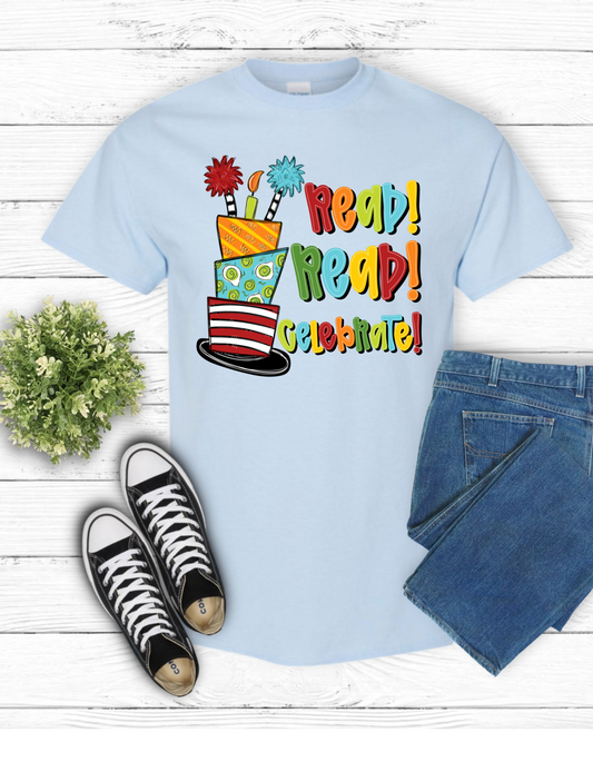 Read Celebrate Dr. Seuss Week Short/Long Sleeve Shirt