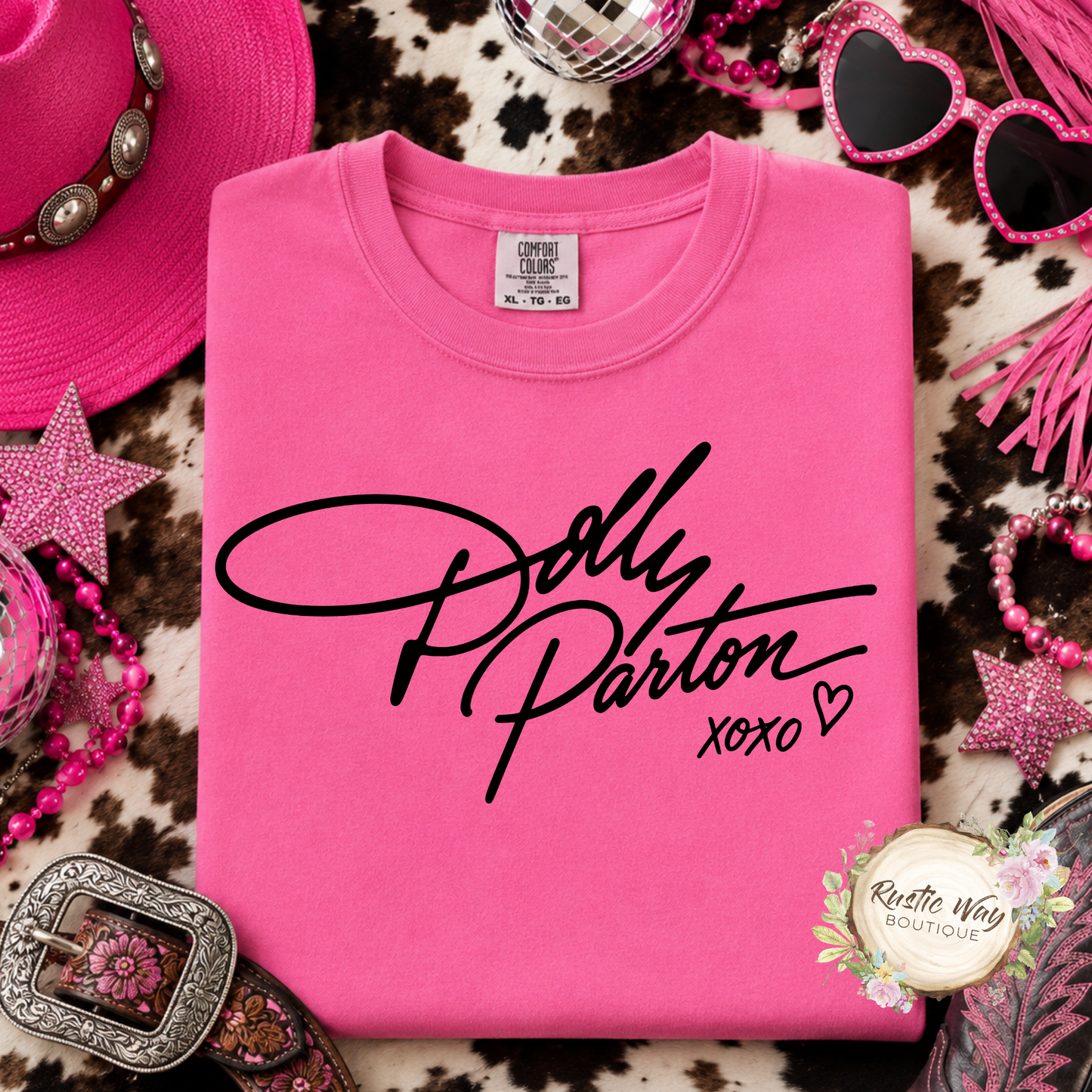 Dolly Parton XOXO Signature T Shirt (Youth & Adult)
