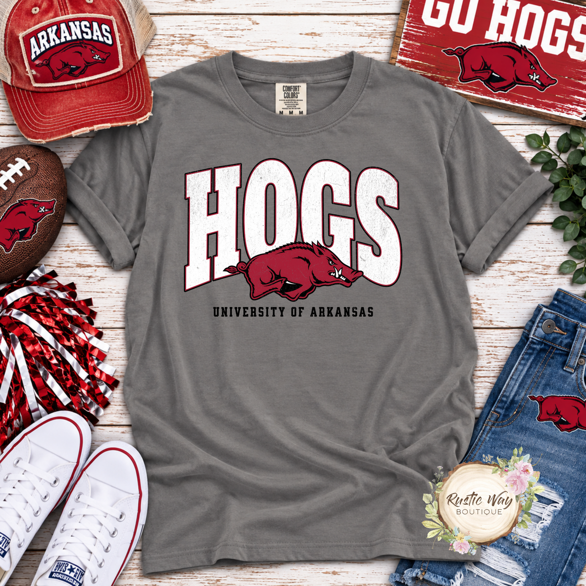 Hogs University of Arkansas T Shirt