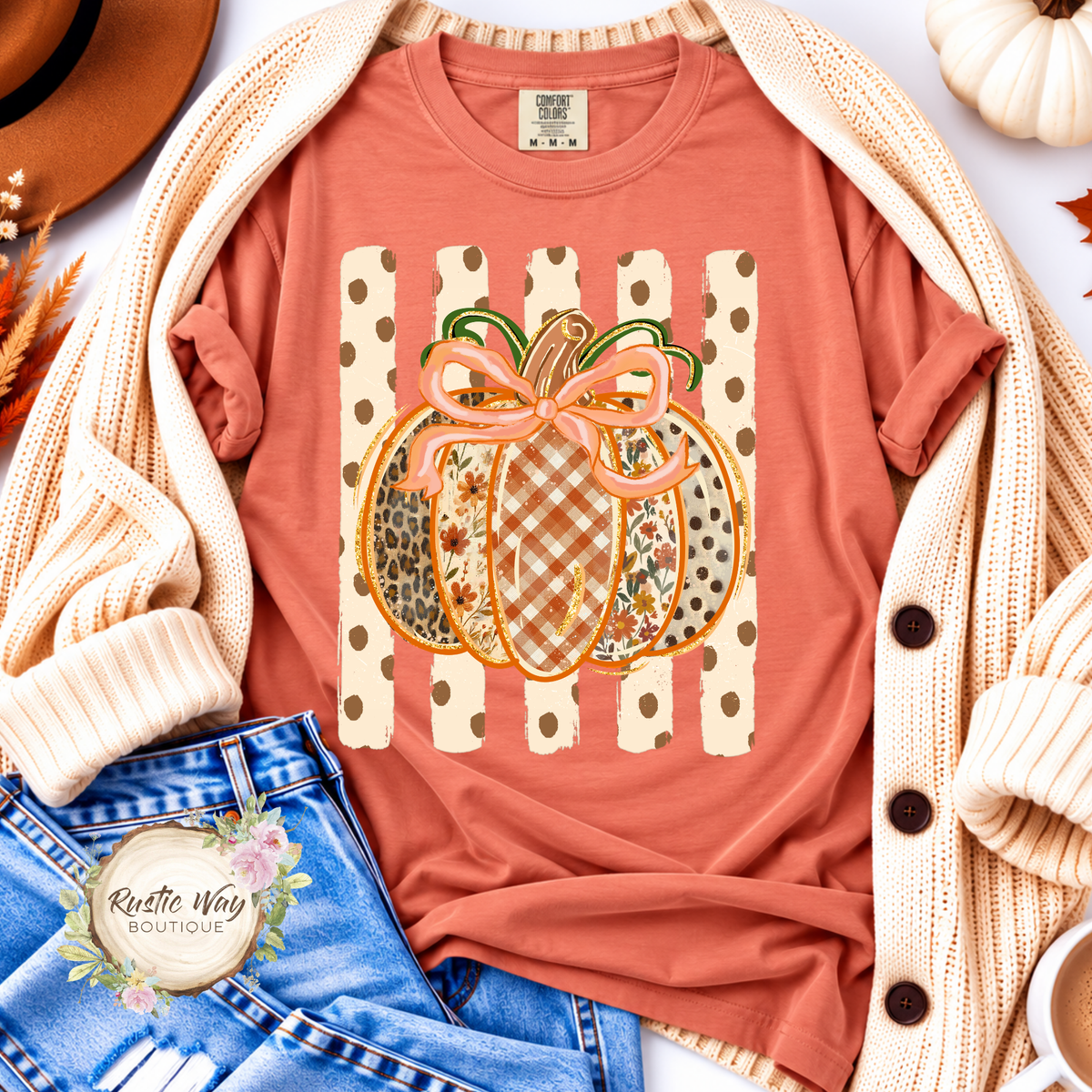 Preppy Pumpkin Short/Long Sleeve Shirt