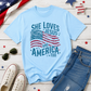 She Loves Jesus and America Too T Shirt