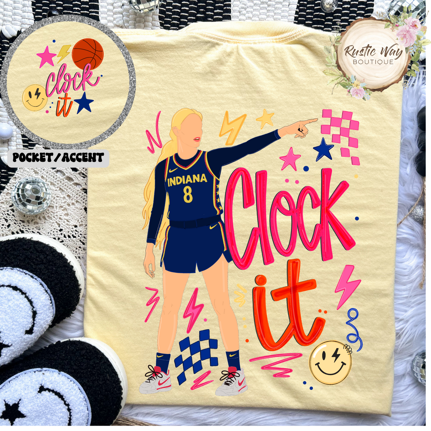 Clock It Sophie Cunningham T Shirt (Youth and Adult Sizes)