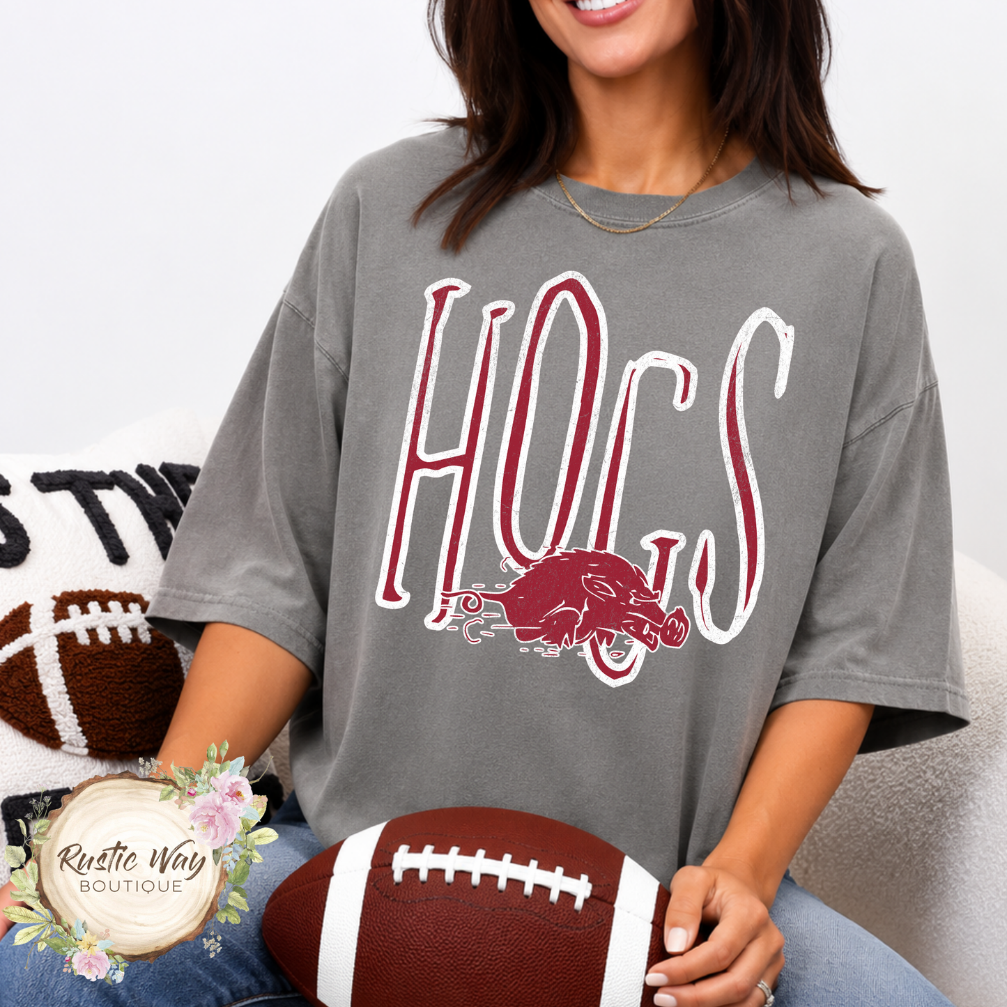 Hogs Mascot Short or Long Sleeve T Shirt