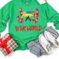 Joy To The World Colorful Manger Short/Long Sleeve Shirt or Sweatshirt