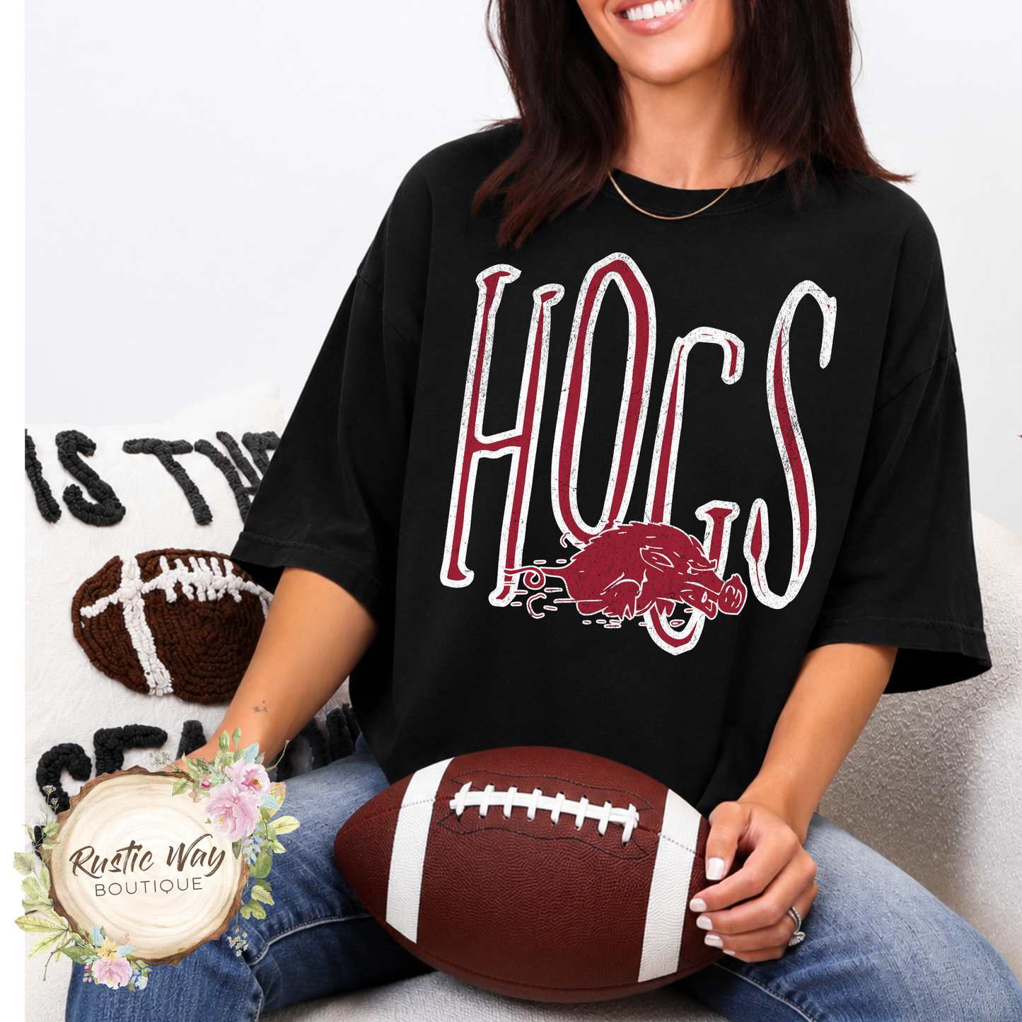 Hogs Mascot Short or Long Sleeve T Shirt