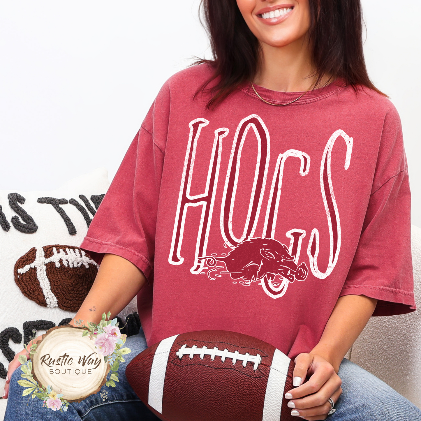 Hogs Mascot Short or Long Sleeve T Shirt