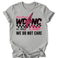 We Do Not Care Club Bolt T Shirt