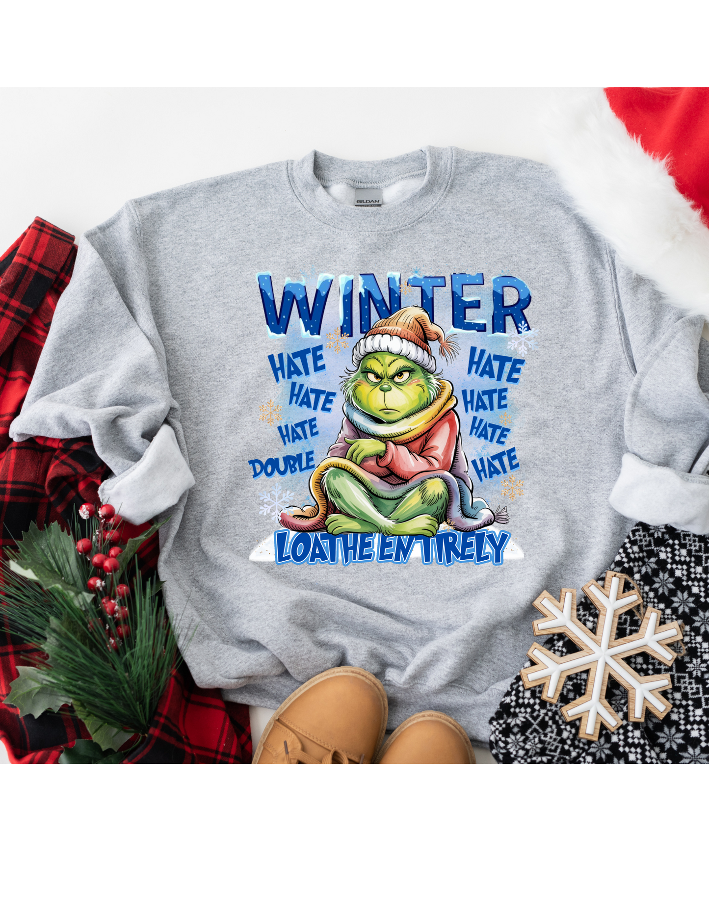 Winter Grinch Long Sleeve Shirt or Sweatshirt