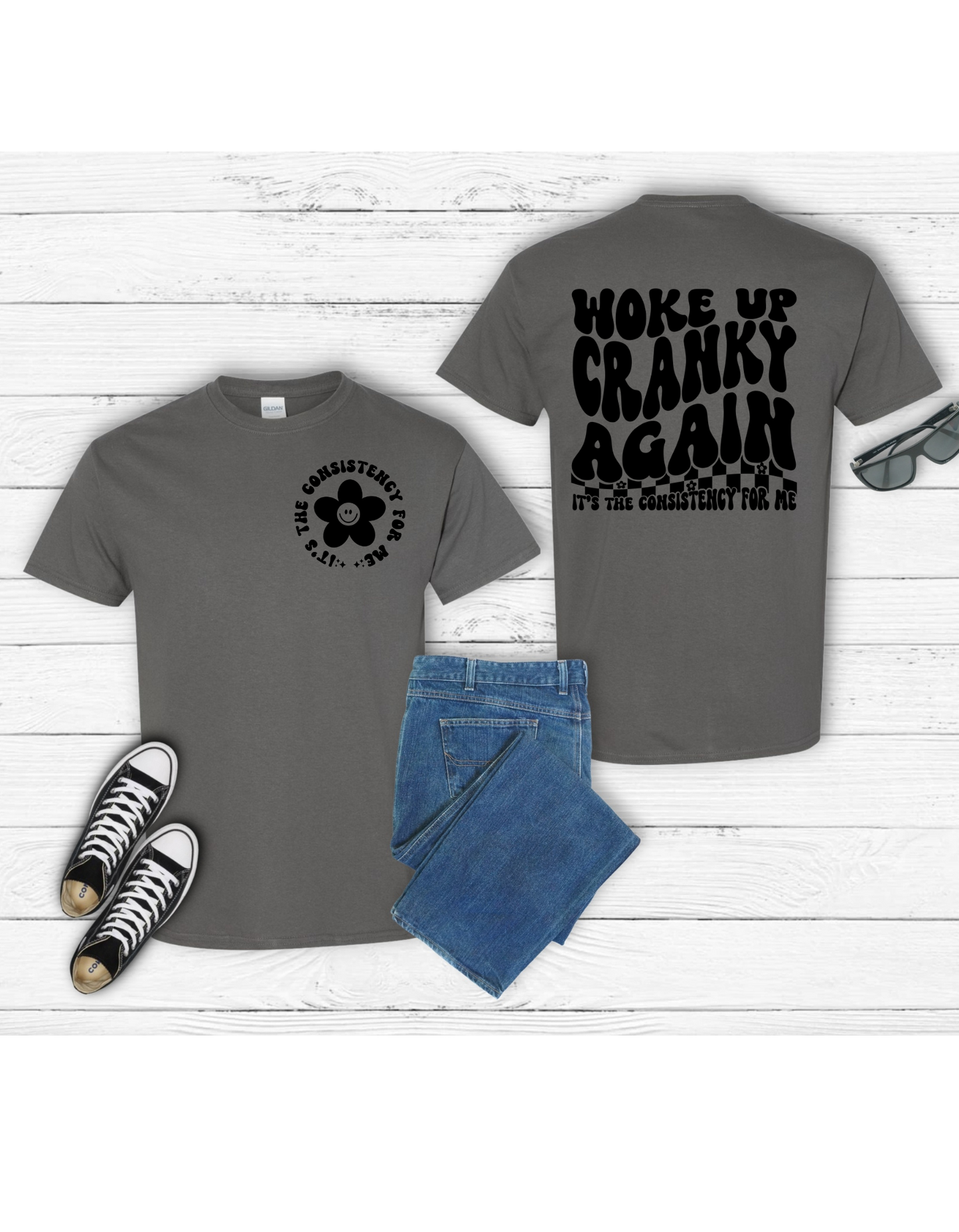 Woke Up Cranky Again T Shirt (Adult)