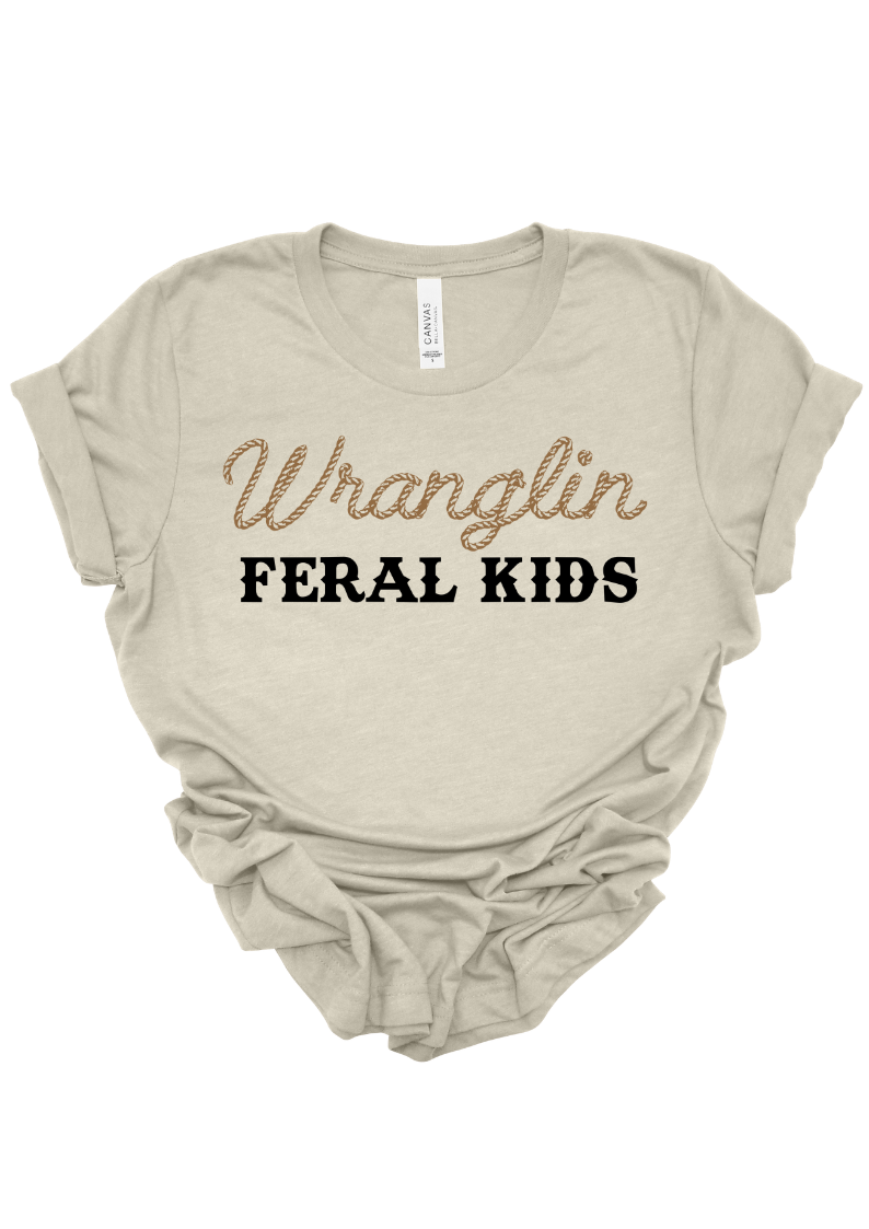 Wranglin Feral Kids t shirt