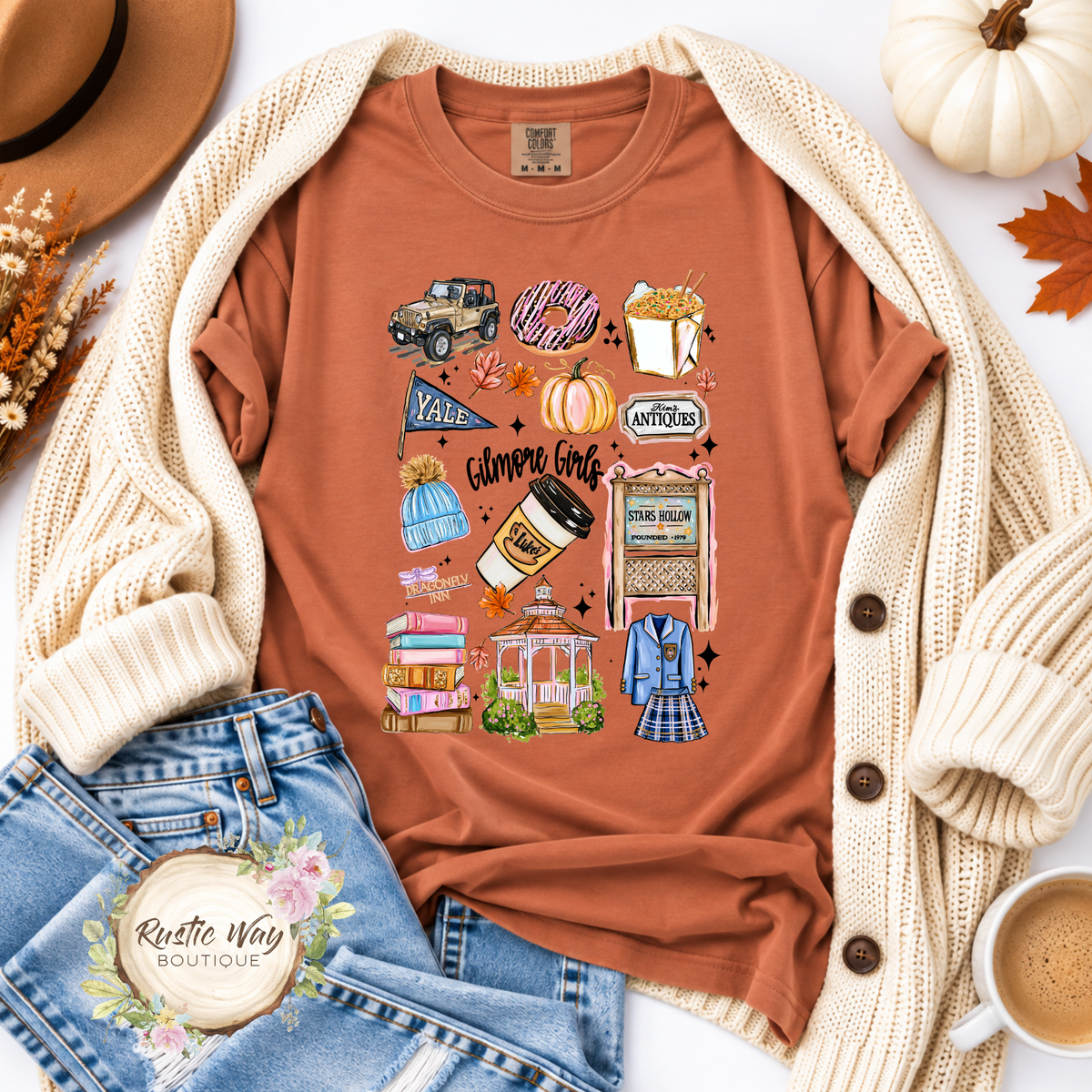 Gilmore Girls Collage Short/Long Sleeve Shirt