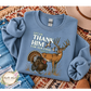 Let Us Thank Him For Our Food Wildlife Sweatshirt