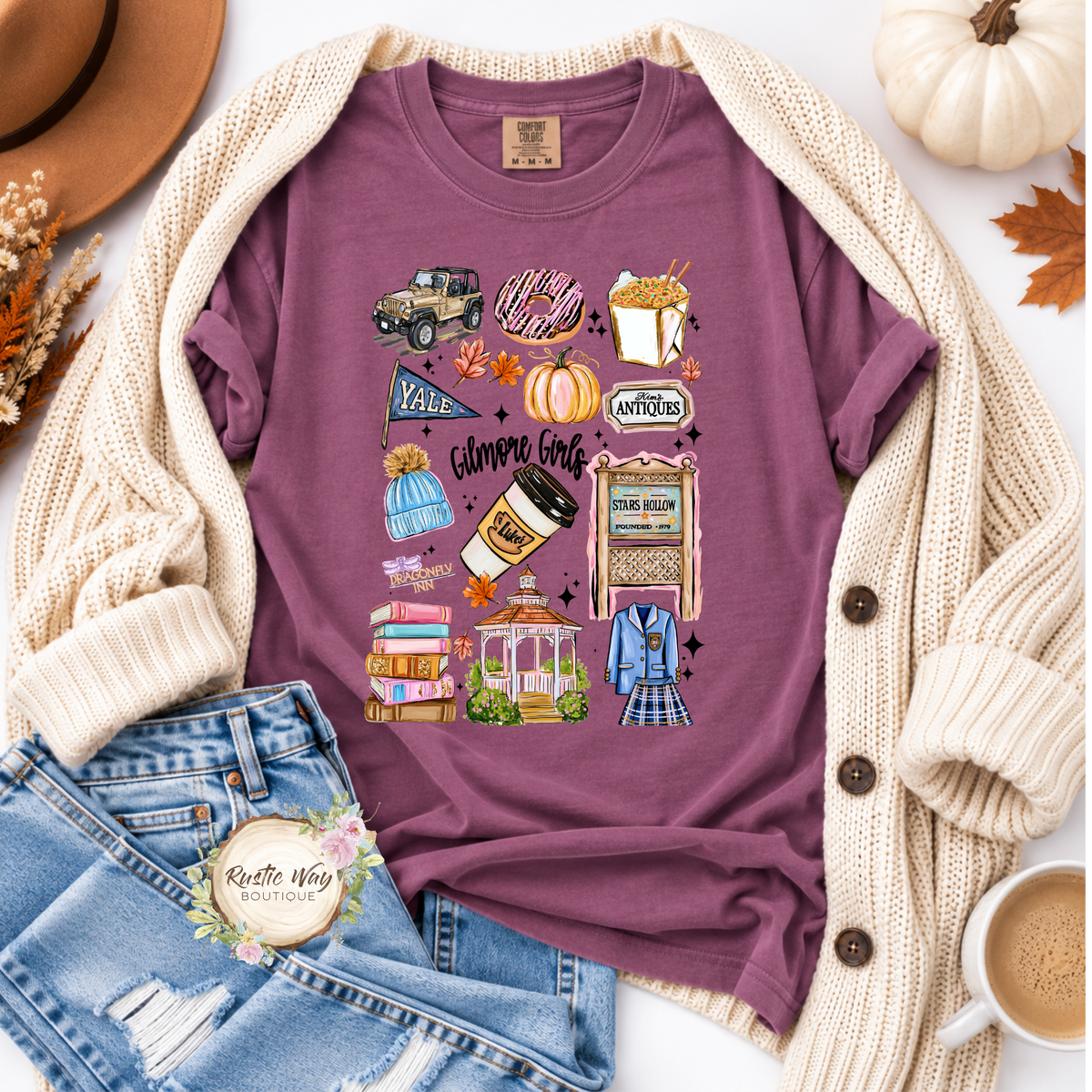 Gilmore Girls Collage Short/Long Sleeve Shirt