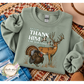 Let Us Thank Him For Our Food Wildlife Sweatshirt