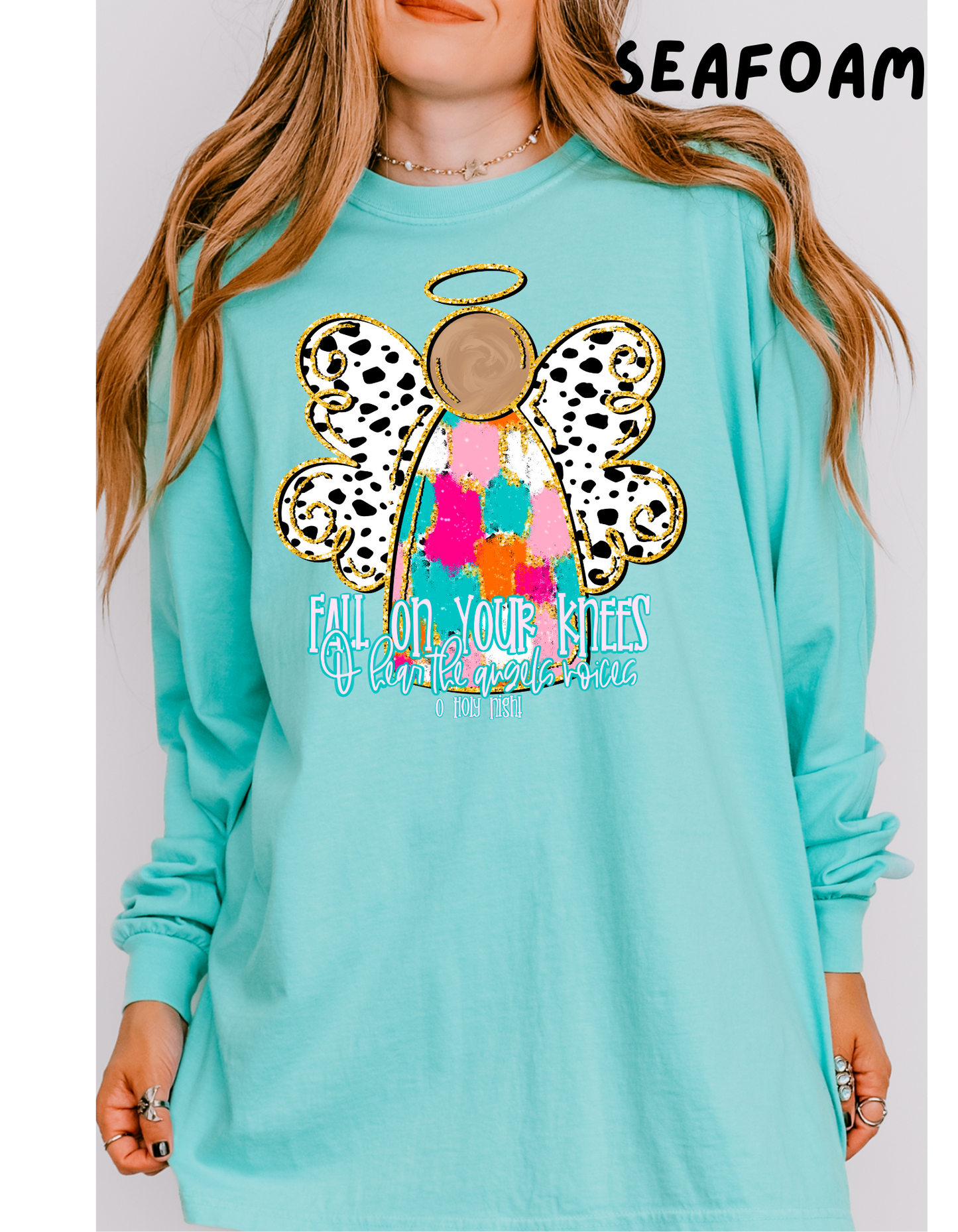 Fall On Your Knees Angel Long Sleeve T Shirt