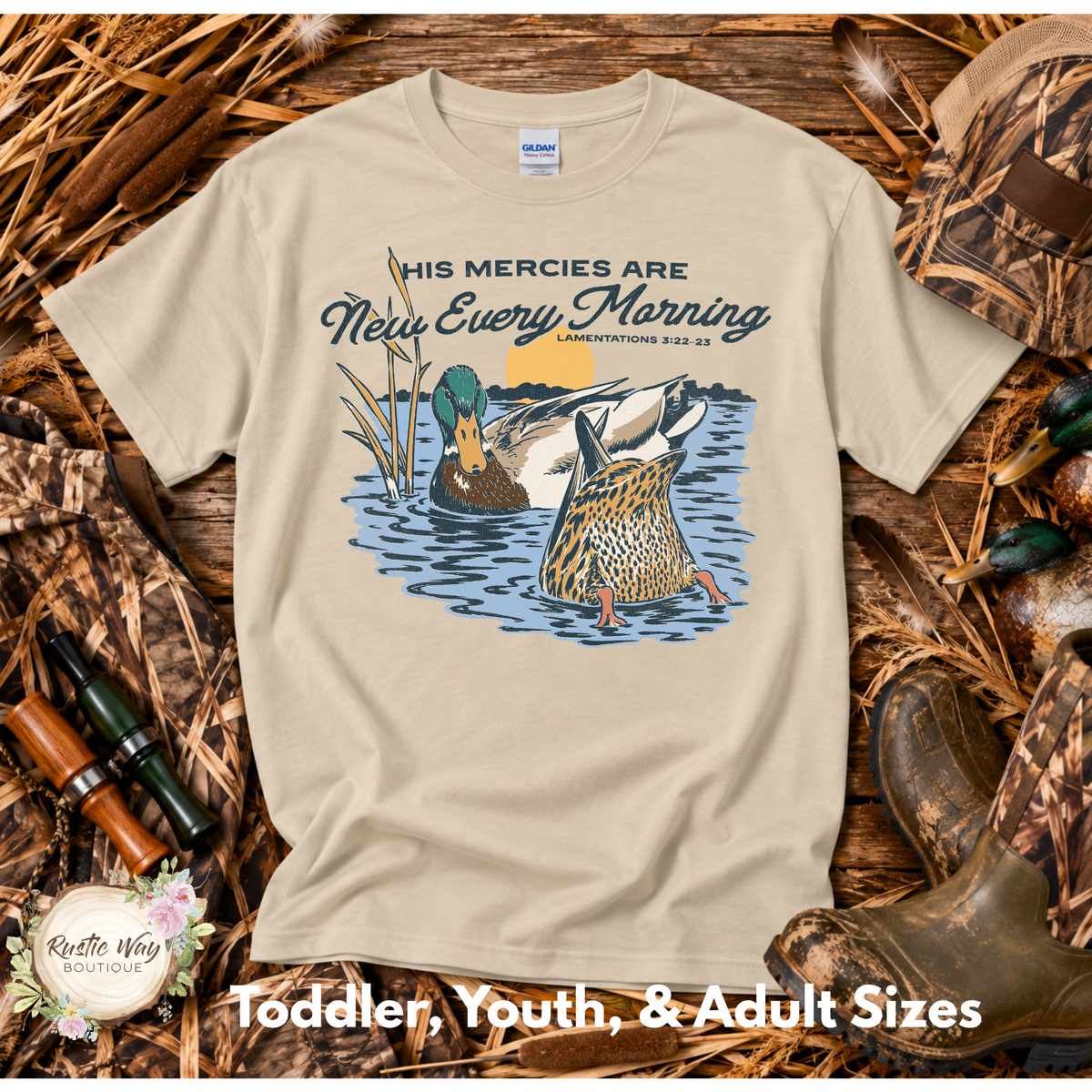 His Mercies Are New Short/Long Sleeve or Sweatshirt (Toddler-AdultSl Sizes)
