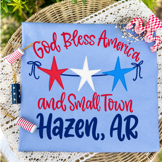 Customized God Bless America and Small Town