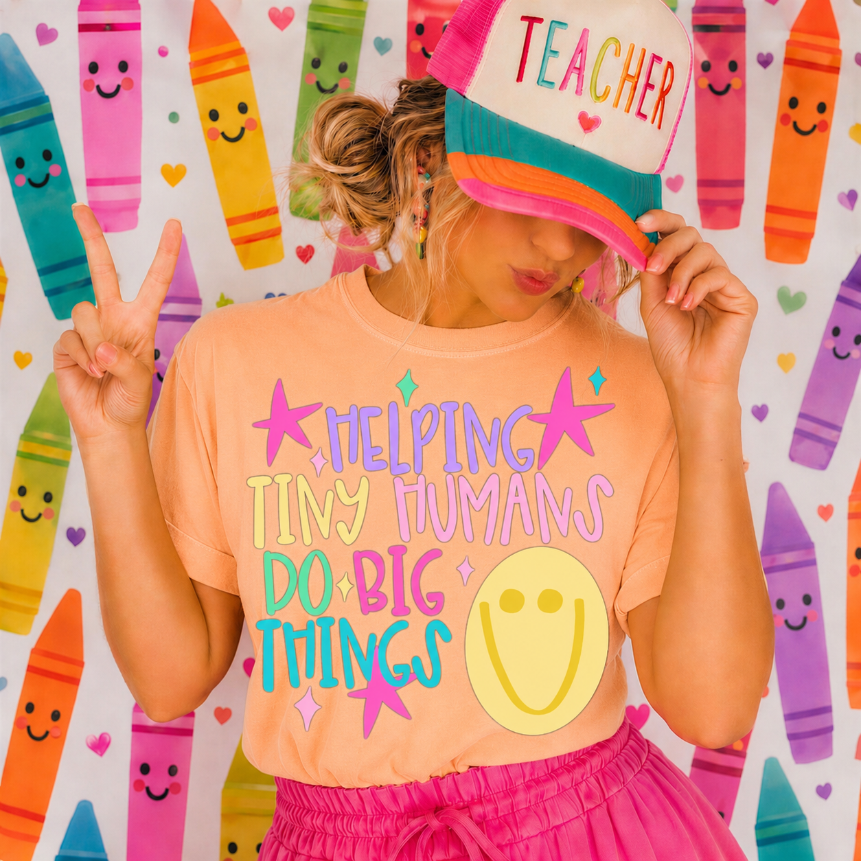 Helping Tiny Humans Do Big Things Short or Long Sleeve T Shirt