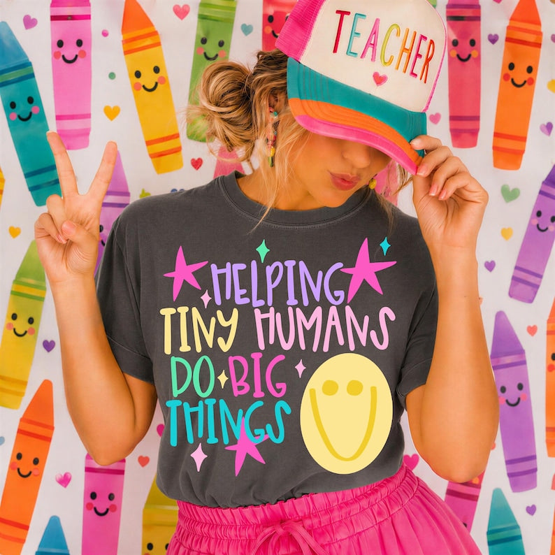 Helping Tiny Humans Do Big Things Short or Long Sleeve T Shirt