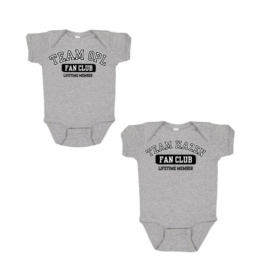 Team Hazen or Tea OPL Fan Club Onesie